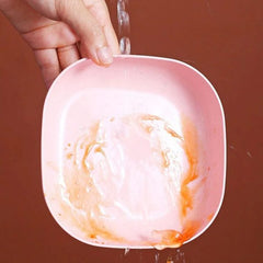 Food Grade Plastic Household Dining Plates | 10 pcs Multi-function Elliptical Spit Bone Plate Set