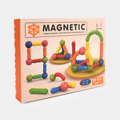 25 Pcs Magnetic Building Blocks Set | STEM Educational Rods & Balls Toy for Kids