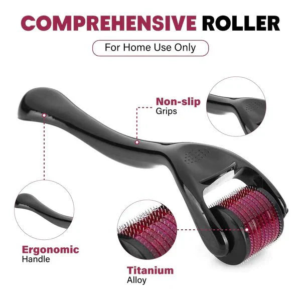 4 in 1 Value Bundle - Derma Roller, Jade Roller, Gua Sha & Ice Face Roller for Radiant Skin